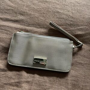 Steve Madden Silver Wristlet Clutch